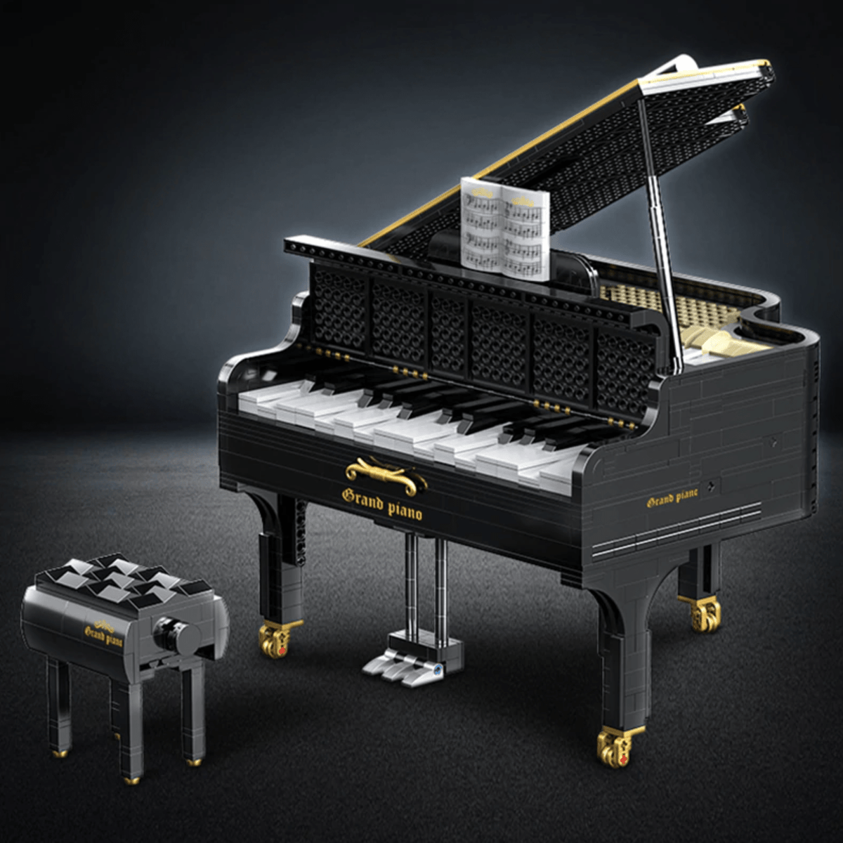 Happy Build xqgq-01 - Self Playing Grand Piano - vue 11 | Power Blockz