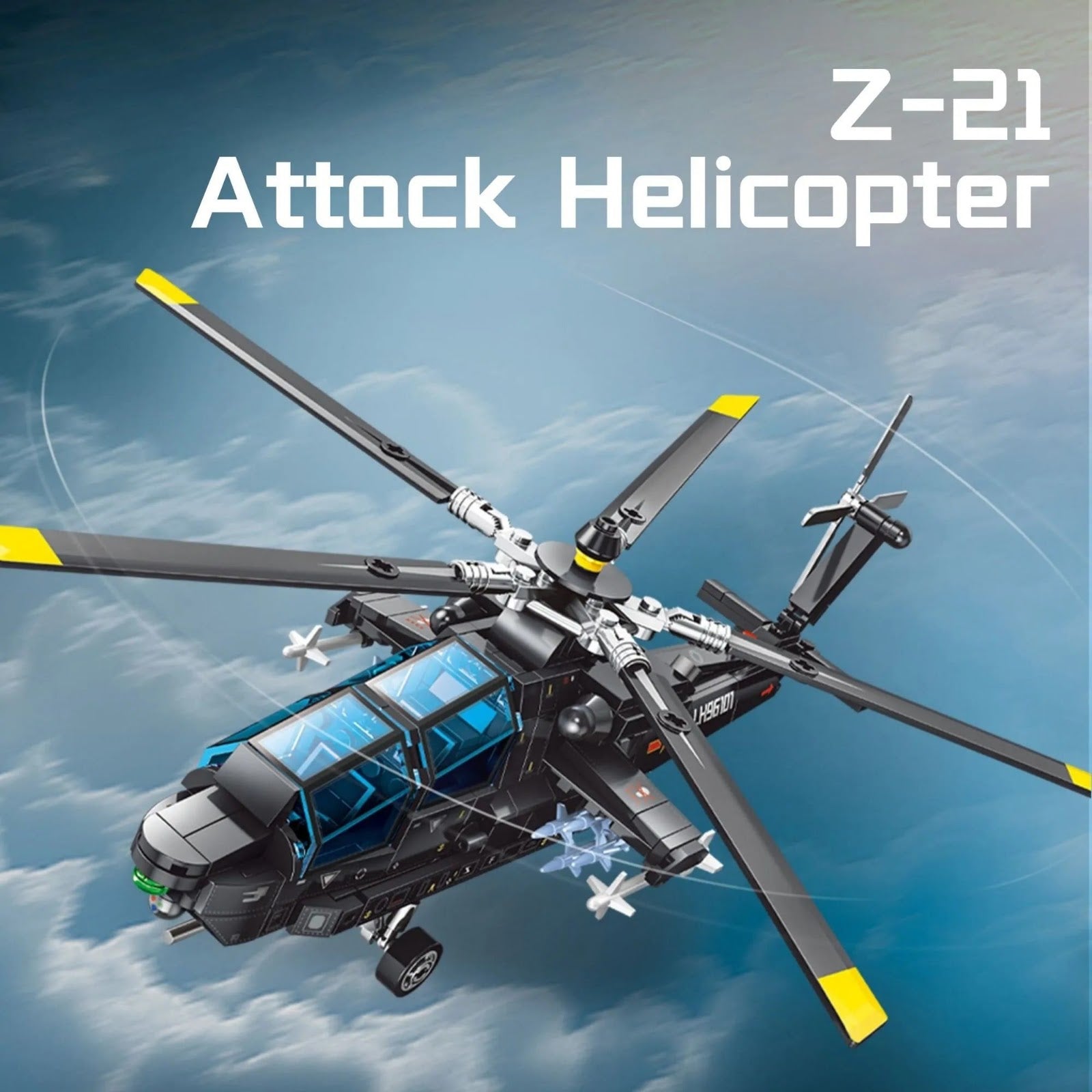 202295 - Z-21 Attack Helicopter - vue 3 | Power Blockz