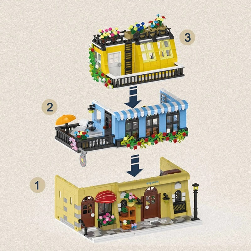 MORK 20115 - City Hotel Modular Building - vue 5 | Power Blockz
