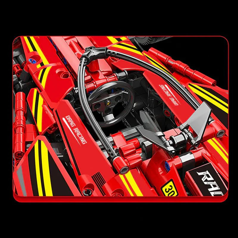 1:8 Scale Formula Racer | 1321pcs - 1:8 Scale Formula Racer - vue 2 | Power Blockz