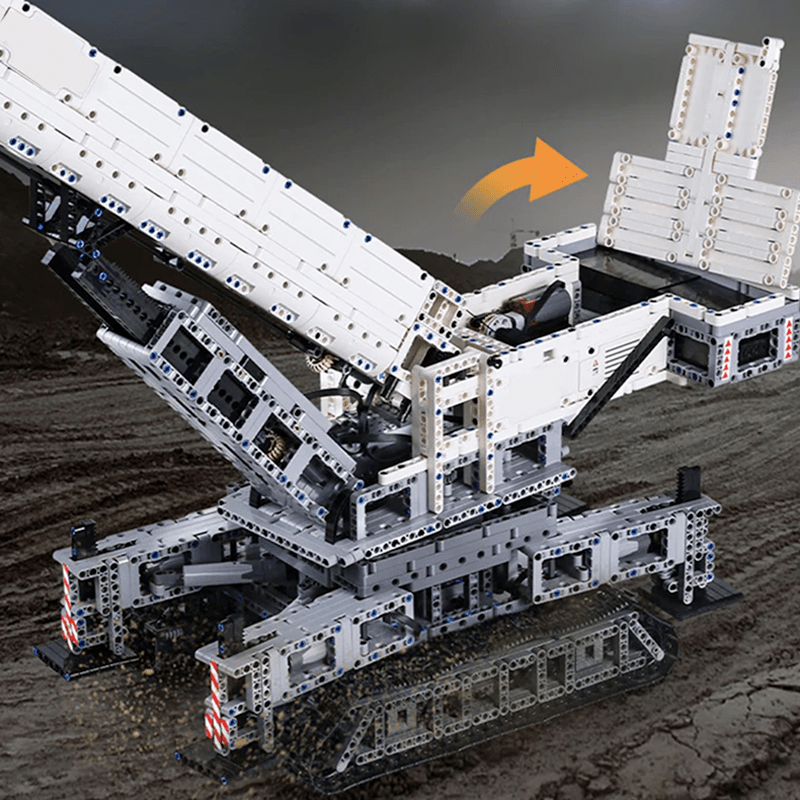 Mould King 17002 - Motorized Heavy-Duty Crane - vue 7 | Power Blockz