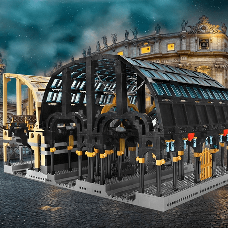 Mould King 12011 - Dual Train Station - vue 2 | Power Blockz