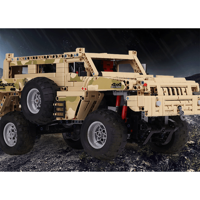 Mould King 13131 - Static Version - Military 4x4 Utility - vue 6 | Power Blockz