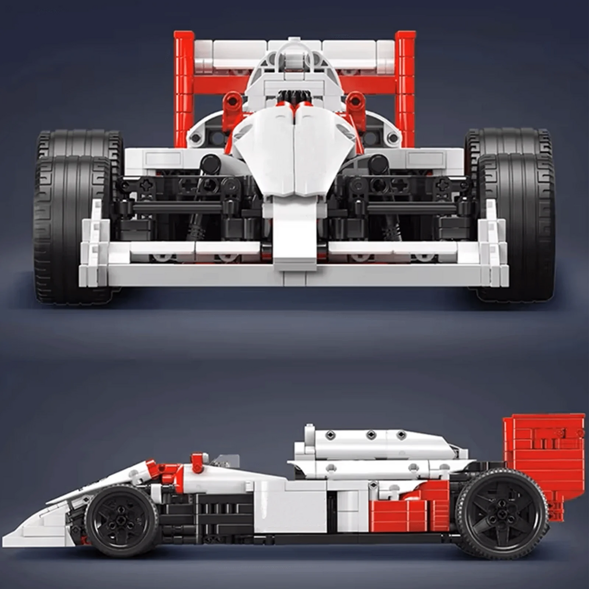 Mould King 10132 - Stickers included - Iconic 80s Turbo GP Car - vue 5 | Power Blockz