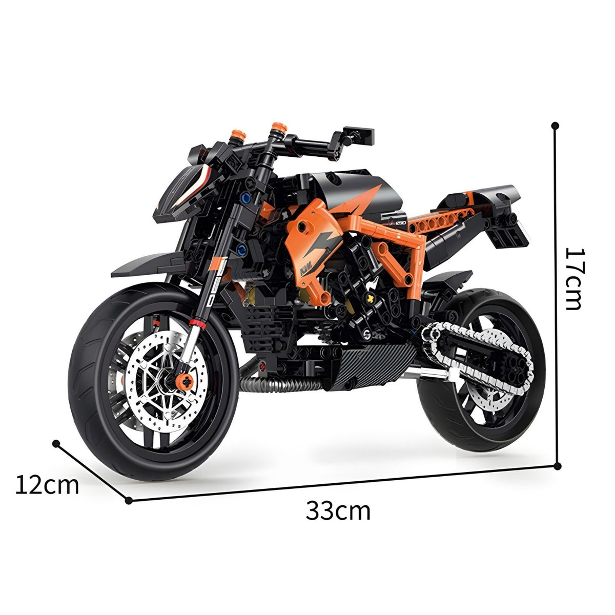 1290 Naked Street Beast | 579pcs - 1290 Naked Street Beast - vue 5 | Power Blockz