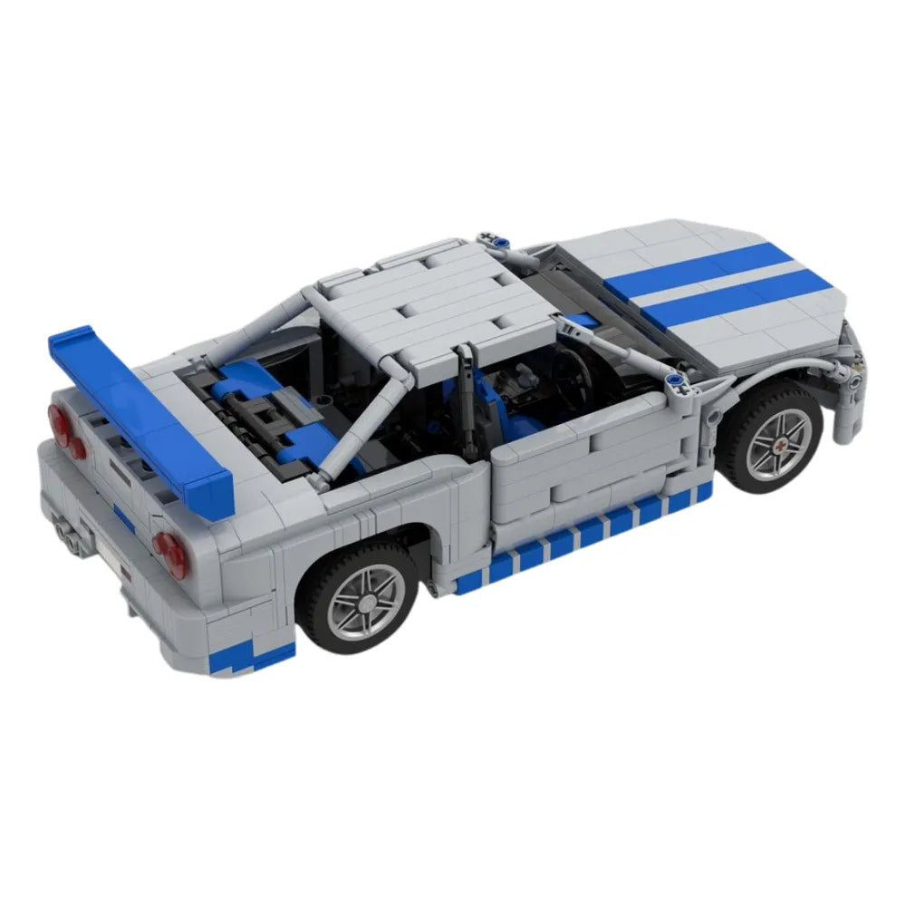 MOC-186036 - Skyline R34 GTR F&F - vue 3 | Power Blockz