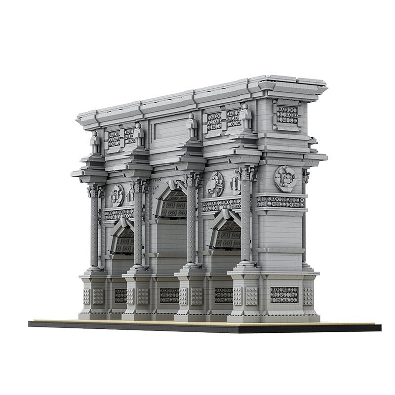 GOBRICKS MOC A0897 - The Ultimate Arc de Triomphe du Carrousel - vue 2 | Power Blockz