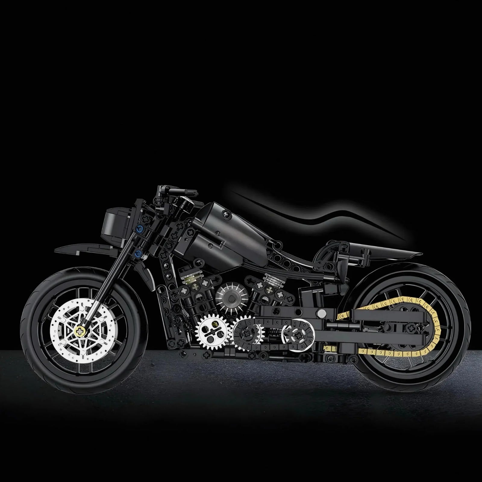 ShuangGao 60502 - Classic V-Twin Cruiser - vue 2 | Power Blockz