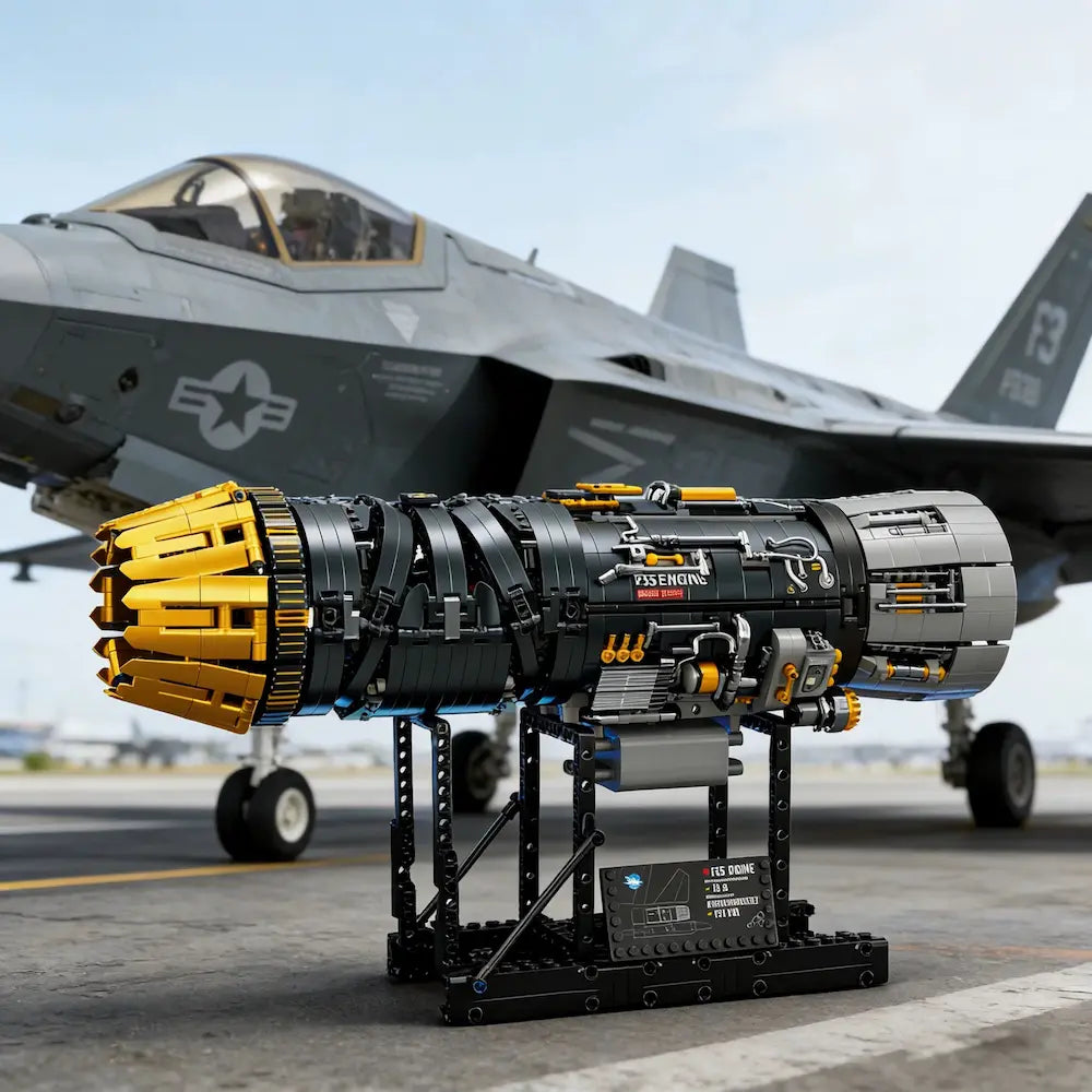 Reobrix 33014 - Motorised F35 Turbine Engine - vue 2 | Power Blockz