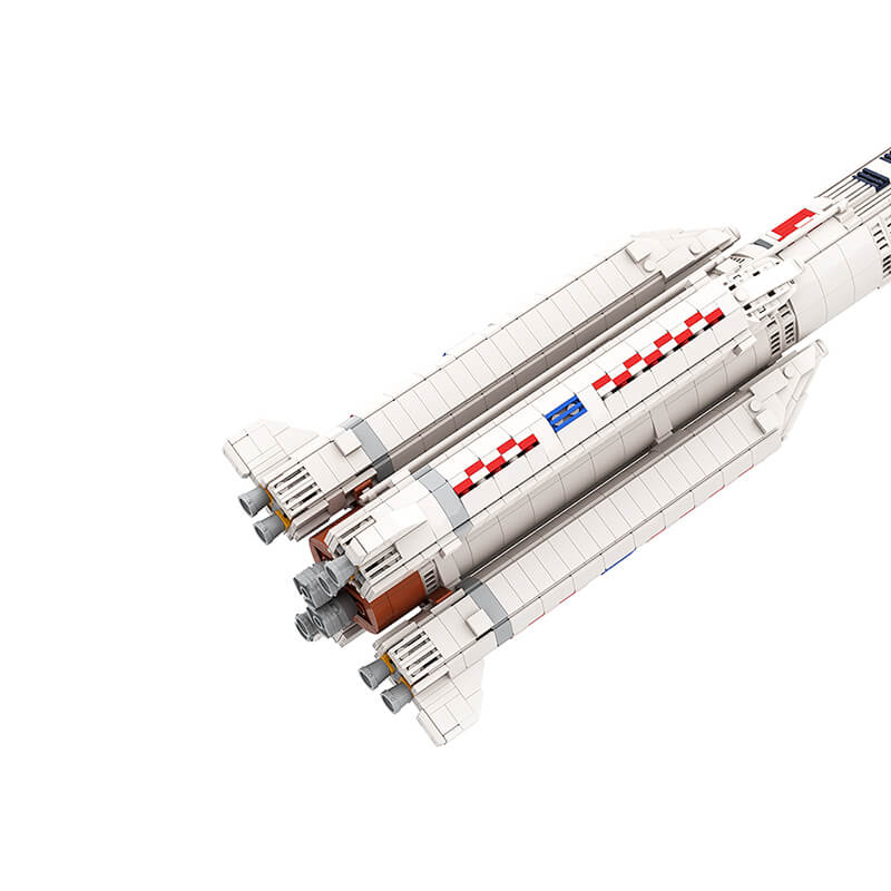 Gobricks MOC-94784 - 1:110 Long March 5 - vue 7 | Power Blockz