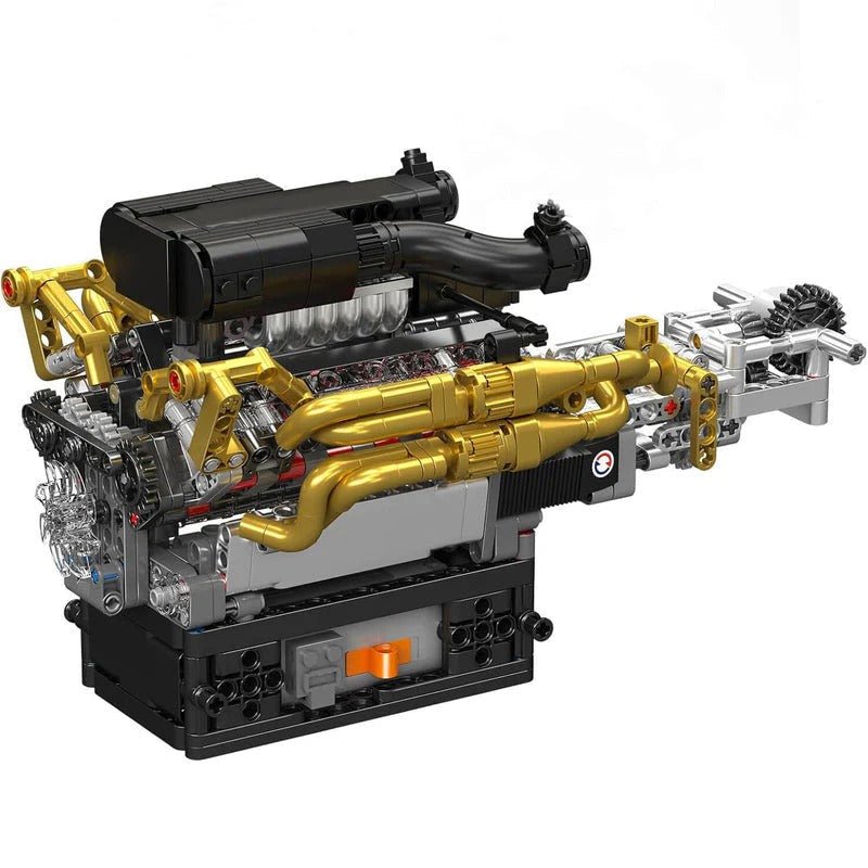 Mould King 10224 - 6.5L V12 N/A Valkyrie Engine Kit - vue 4 | Power Blockz