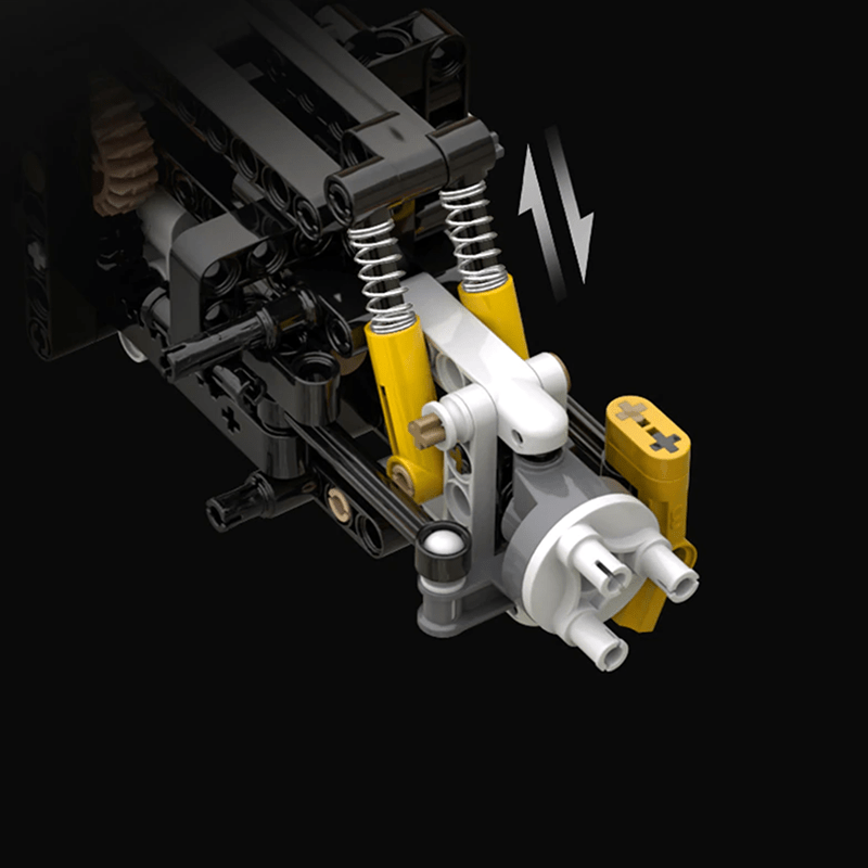 CaDa C61057W - V8 F488 Italian Track Supercar Yellow - vue 4 | Power Blockz