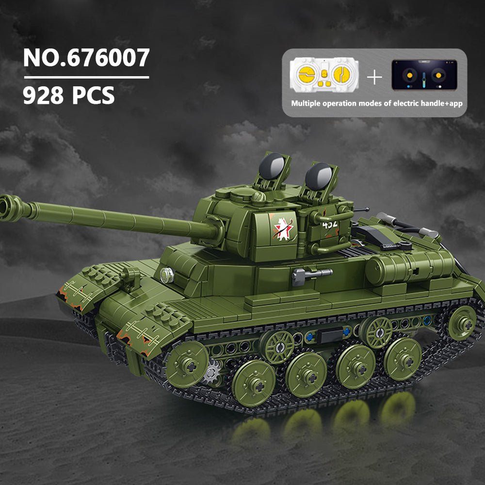Spebrick 676007 - STALIN II JS-2 Heavy Tank with Power Functions - vue 2 | Power Blockz