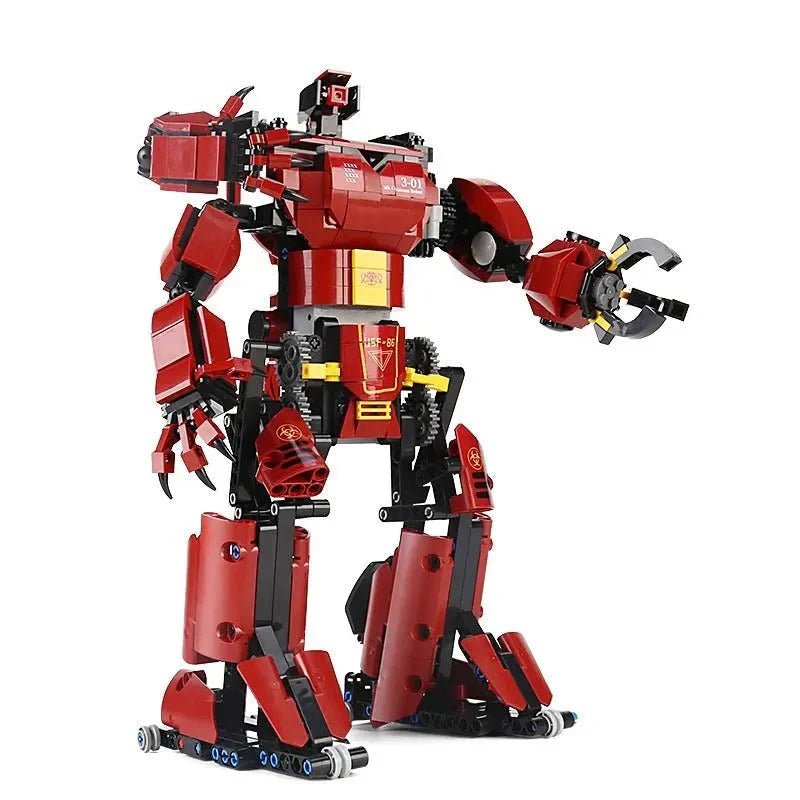 Tech RC Motorized Crimson Beast Robot Bricks Toy 15 | 038 | 636pcs - Tech RC Motorized Crimson Beast Robot Bricks Toy 15 | 038 - vue 3 | Power Blockz