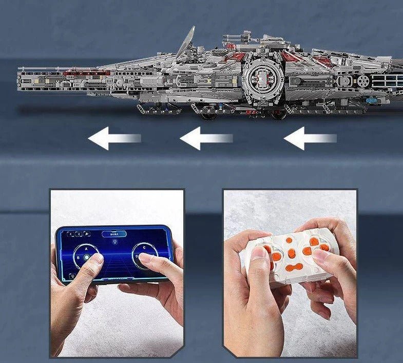 KBOX K10521 - Galaxy Freighter Ultimate with Lighting - vue 3 | Power Blockz
