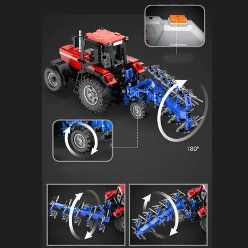 CaDa C61052W - RC Plowing Tractor - vue 4 | Power Blockz