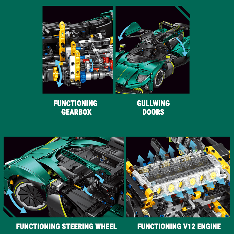 Eikee Y18006 - Static Version - Valkyrie LM V12 Hybrid Hypercar - vue 3 | Power Blockz