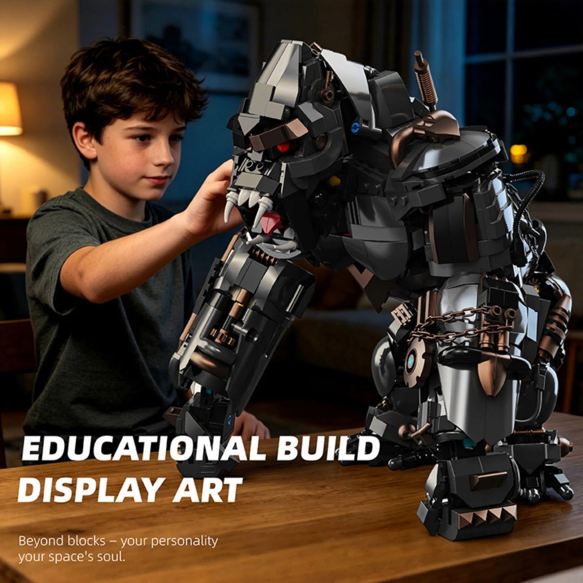 YoLeXi 33135 - Mechanical King Kong - vue 6 | Power Blockz