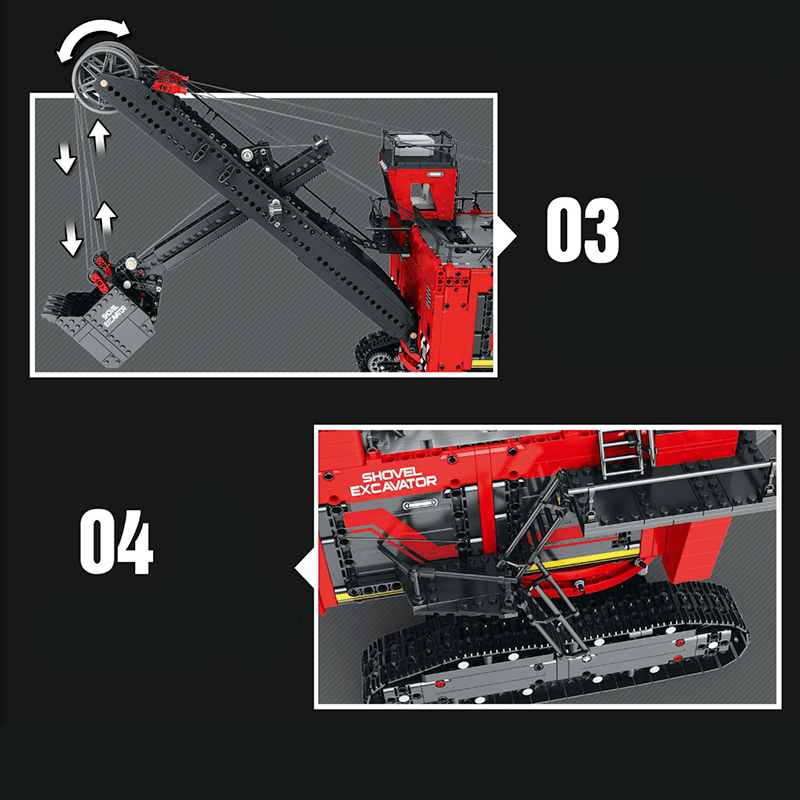 Reobrix 22014 - Heavy Power Shovel Excavator - vue 6 | Power Blockz