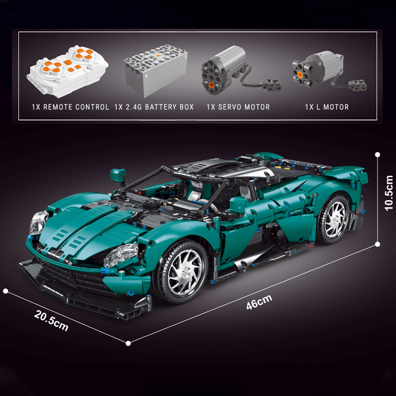 TGL 5030 - British Valhalla Hypercar Remote Control - vue 5 | Power Blockz