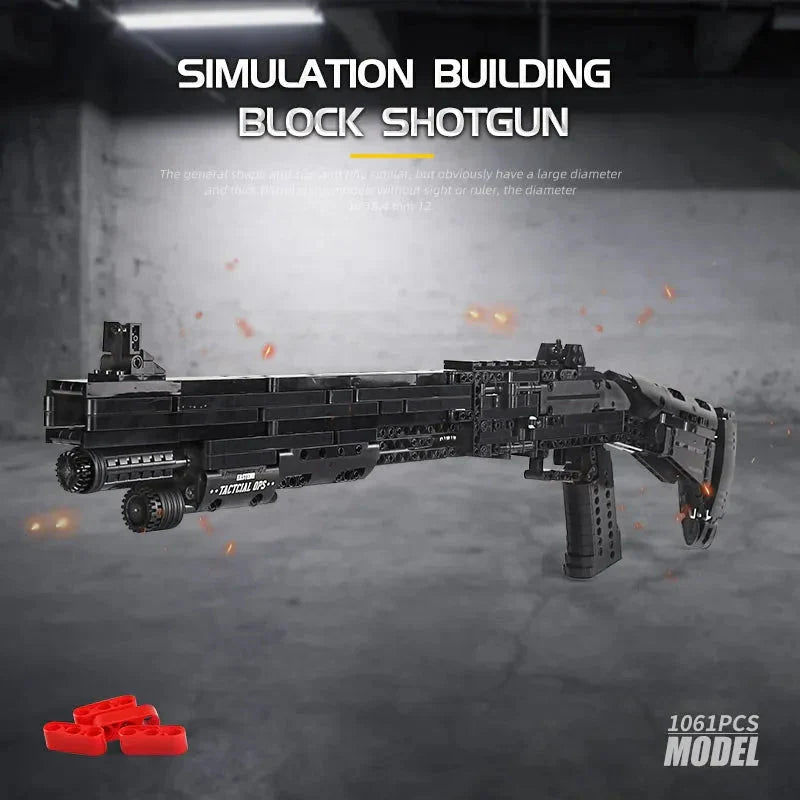 Mould King 14003 - M4 Super 90 Shot - vue 5 | Power Blockz
