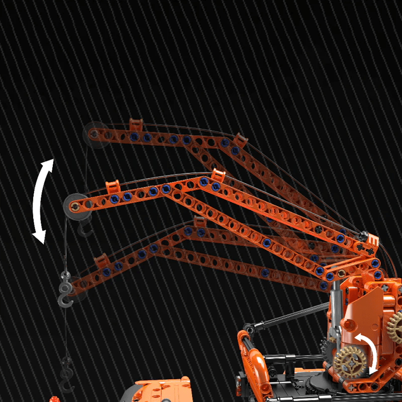 Mould King 17051 - Motorized Snowplow Truck - vue 10 | Power Blockz