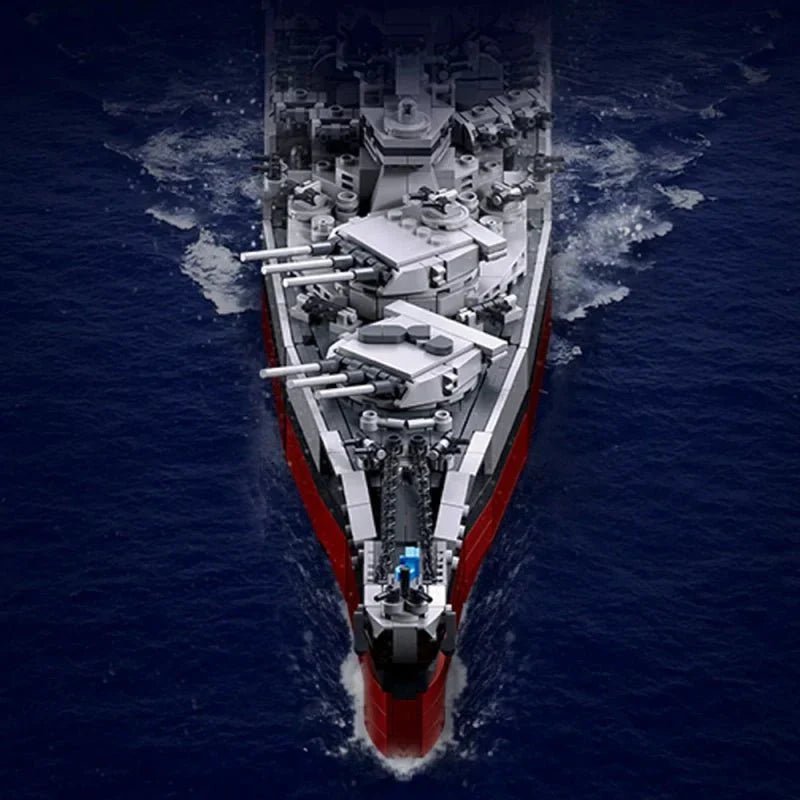 Sluban M38-B1291 - WWII Battleship 1945 - vue 7 | Power Blockz