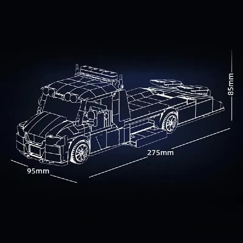 Leyi 31067 - Tow Truck With Trailer - vue 10 | Power Blockz