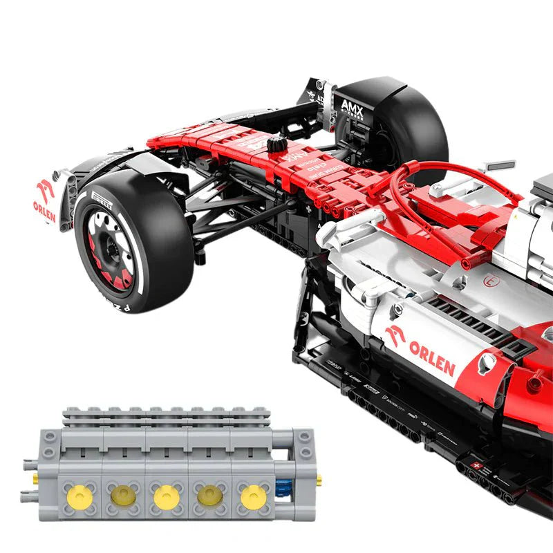 Rastar 94400 - Static Version - Official 2022 Alfa Romeo F1 - vue 7 | Power Blockz