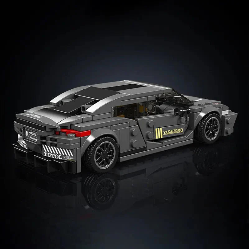 Mould King 27052 - Mini Twin-Turbo Track Hypercar - vue 3 | Power Blockz