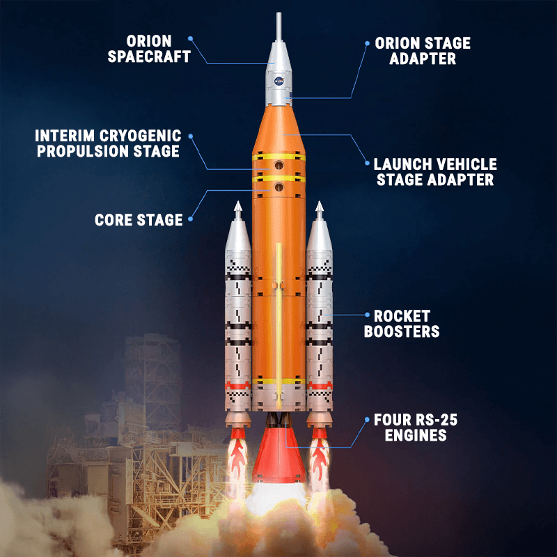 SLS Artemis Space Rocket - vue 4