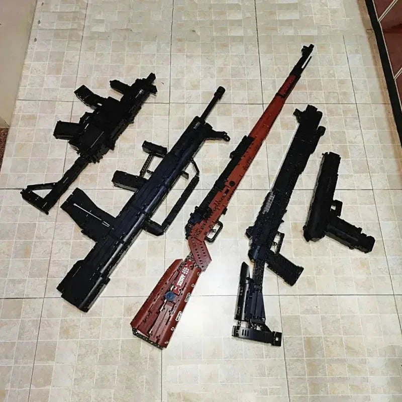 Mould King 14001 - Military Motorized MP5 SMG - vue 11 | Power Blockz