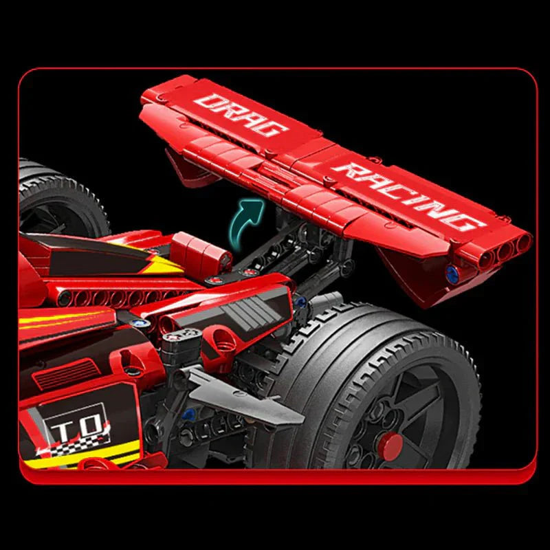 1:8 Scale Formula Racer | 1321pcs - 1:8 Scale Formula Racer - vue 6 | Power Blockz