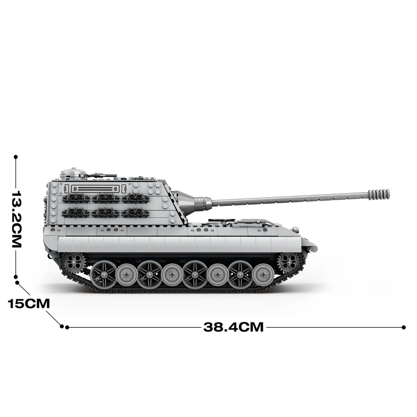Reobrix 77037 - E100 Battle Tank - vue 13 | Power Blockz