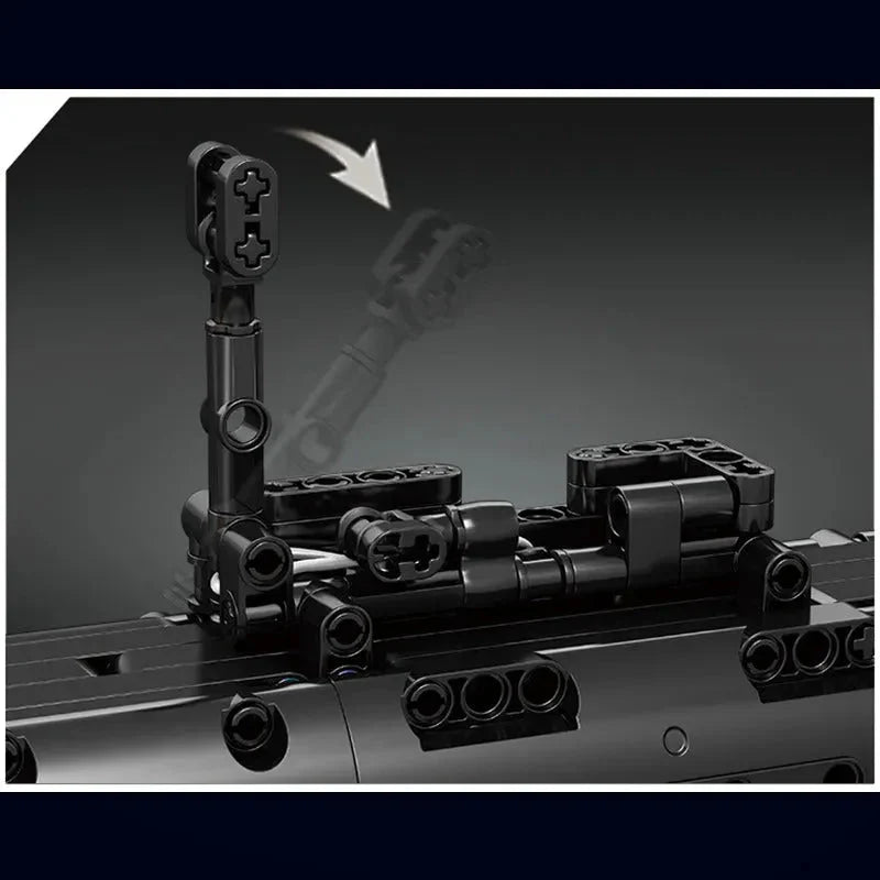 Mould King 14017 - RPG Rocket Grenade launcher - vue 8 | Power Blockz