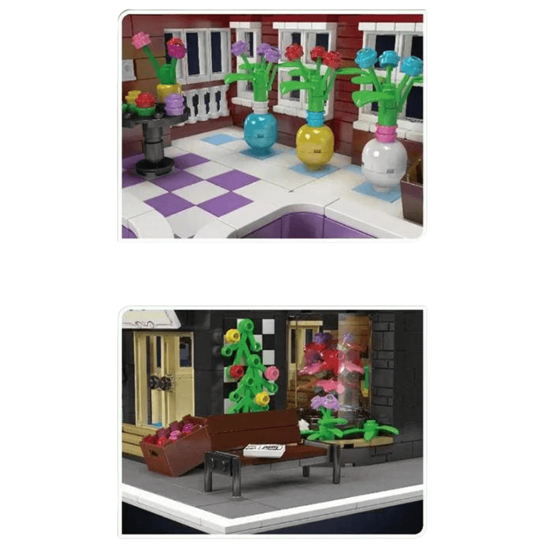 Mould King 16056 - Flower Shop - vue 5 | Power Blockz
