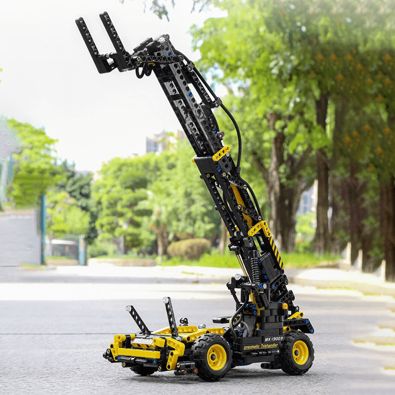 Mould King 19009 - Pneumatic Forklift - vue 5 | Power Blockz