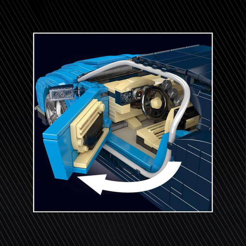 Mould King 10111 - W16 Hypercar - vue 6 | Power Blockz