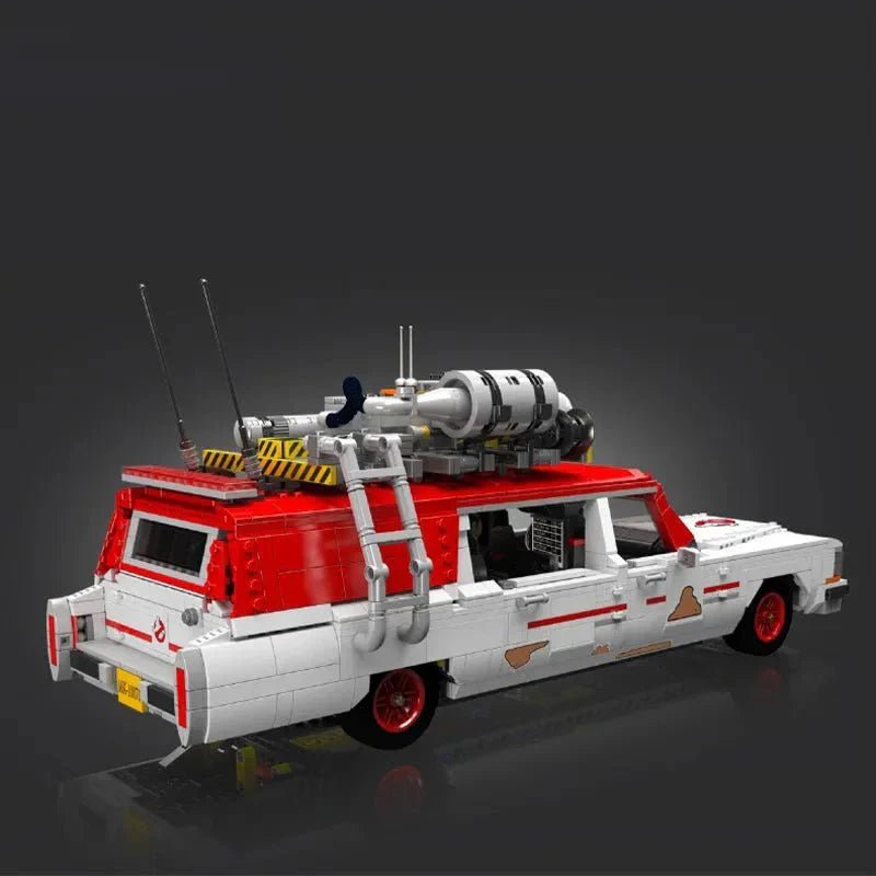 Mould King 10071 - 1959 Ecto-1 Classic Ghost Ambulance - vue 3 | Power Blockz