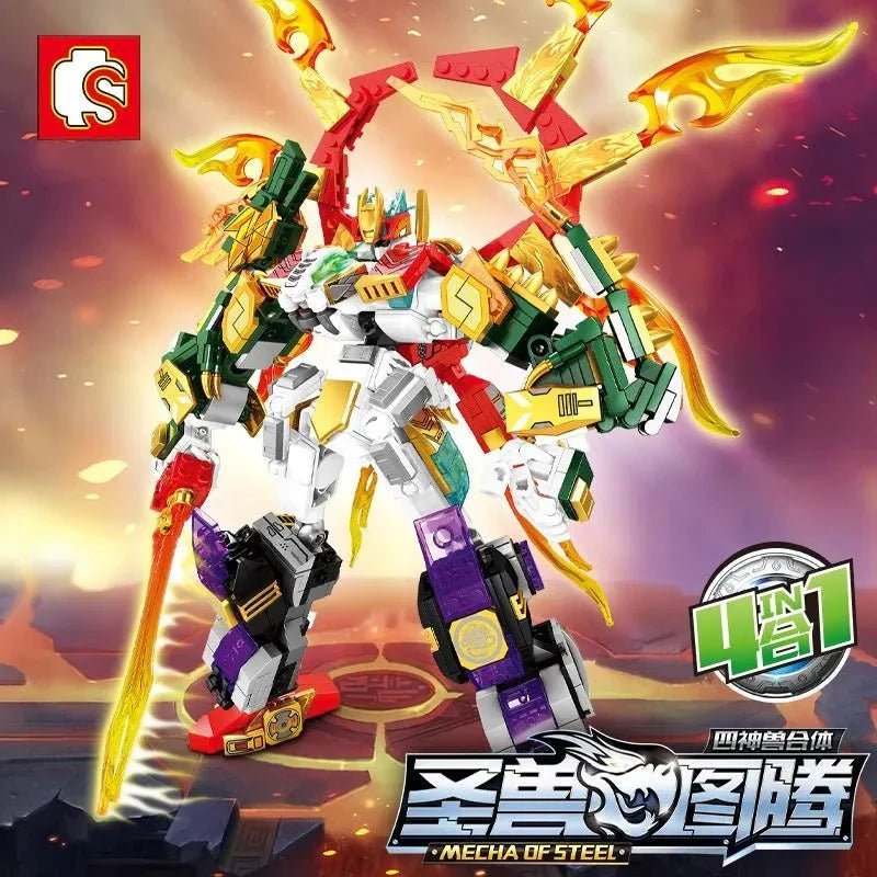 Transforming Mecha Of Steel Robot Bricks Toy | 861pcs - Transforming Mecha Of Steel Robot Bricks Toy - vue 4 | Power Blockz