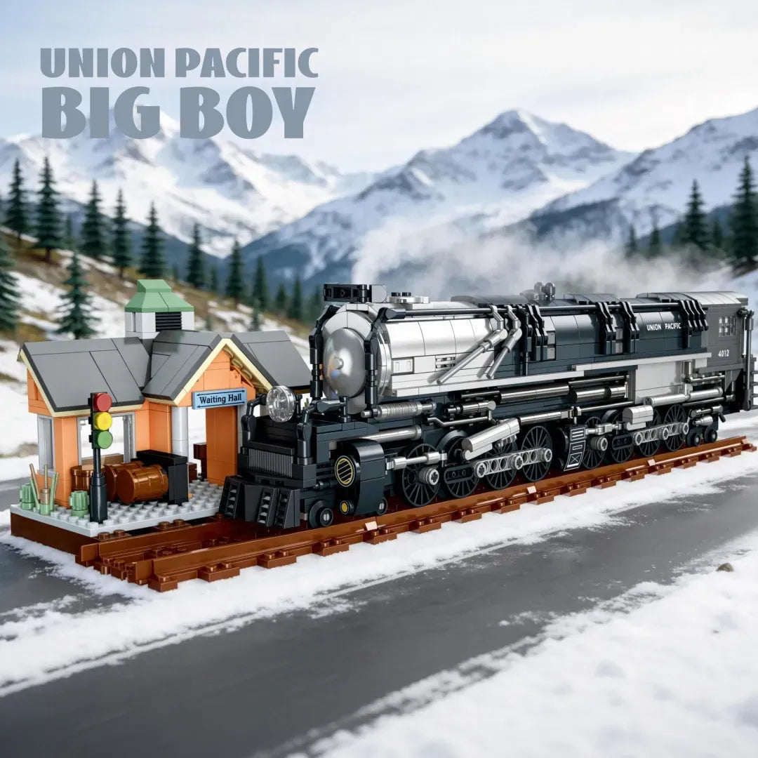 JIESTAR JJ9245 - Union Pacific Big Boi Steam Train - vue 2 | Power Blockz