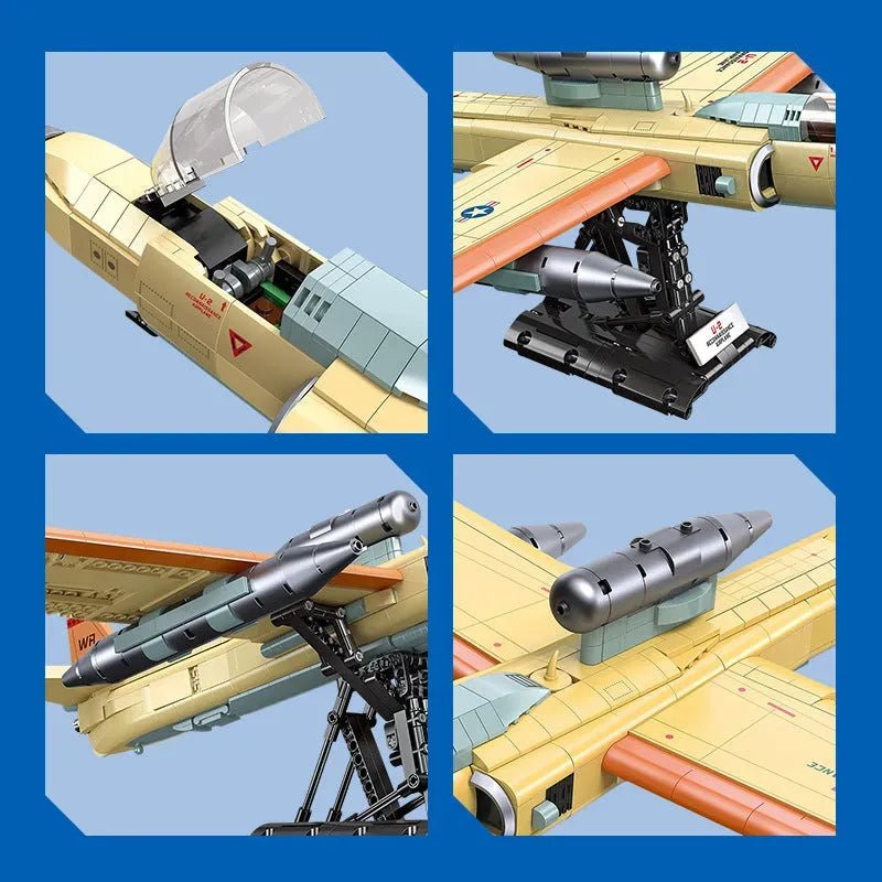 Jiestar JS-58093 - U2 Reconnaissance Aircraft - vue 3 | Power Blockz
