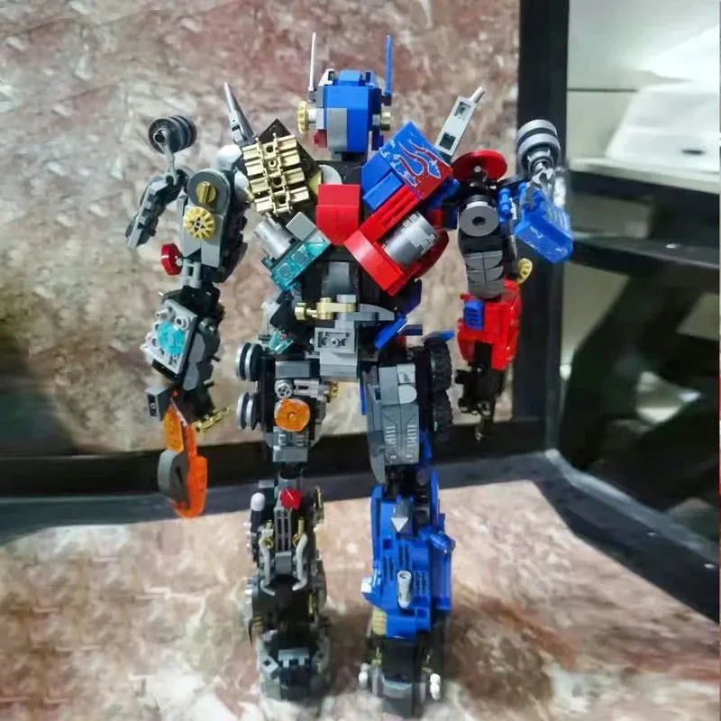 LW 7038 - Optimus Prime Mecha Justice Robot Bricks Toy - vue 3 | Power Blockz