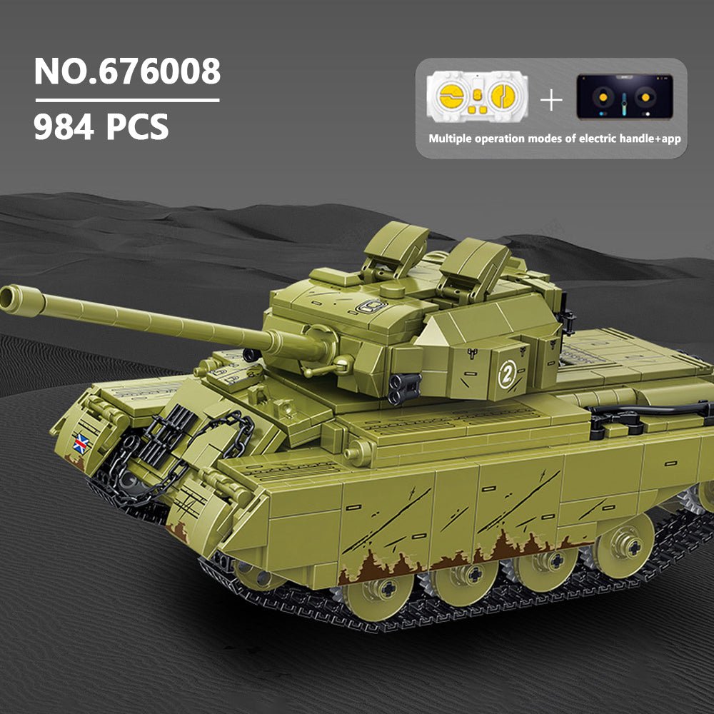 Spebrick 676008 - Centurion Main Battle Tank with Power Functions - vue 2 | Power Blockz