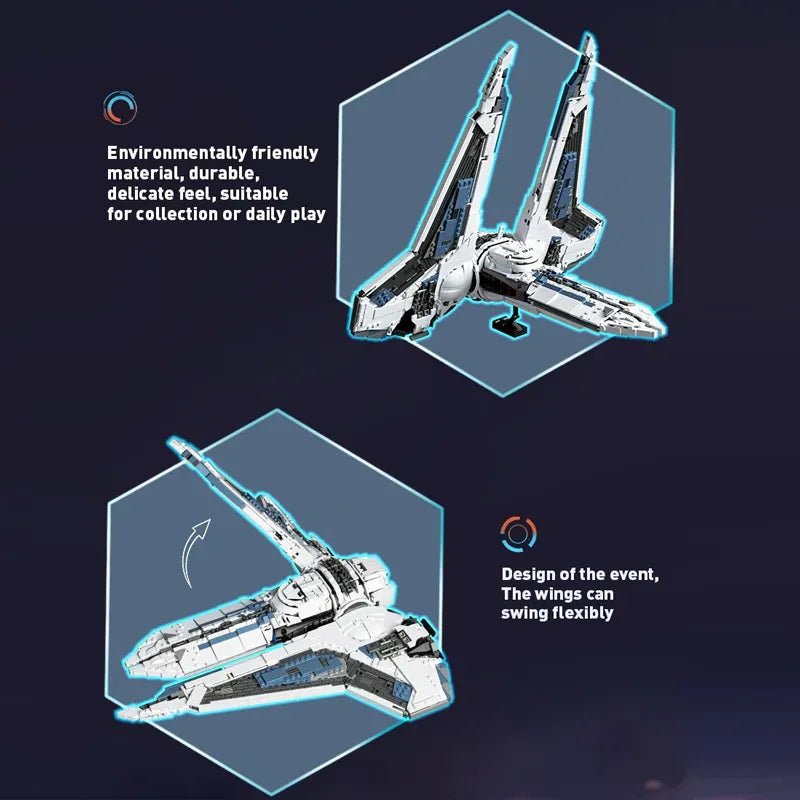 BaKa 33918 - Interstellar Starfighter - vue 3 | Power Blockz