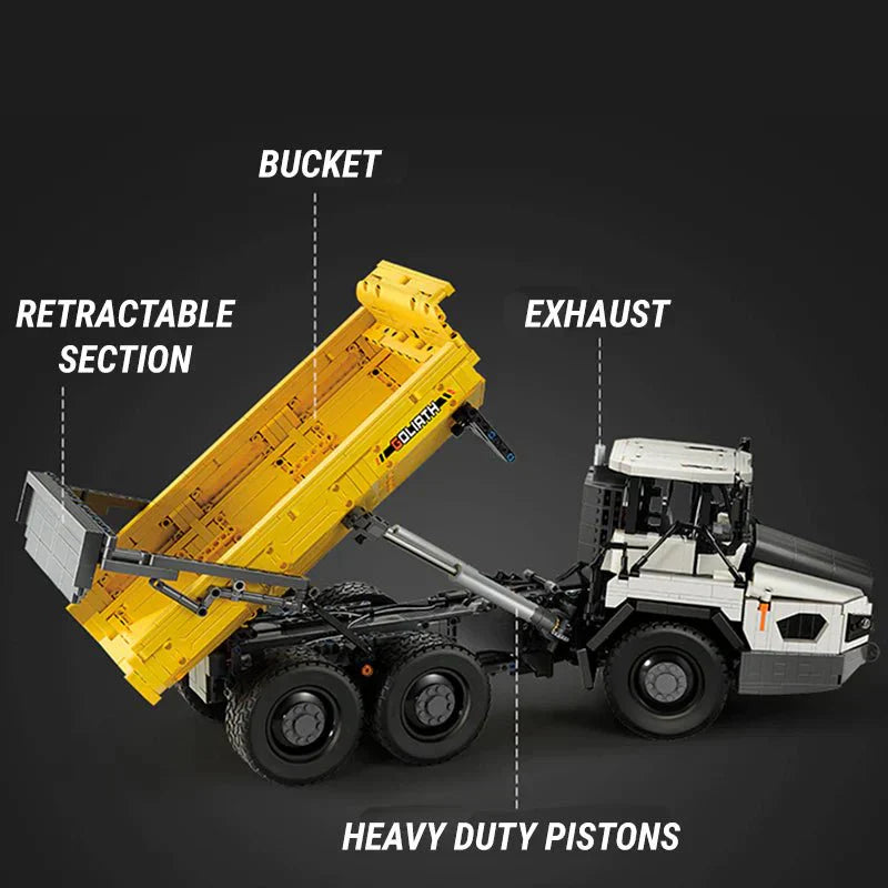CaDa C61054 - RC Articulated Dump Truck - vue 11 | Power Blockz