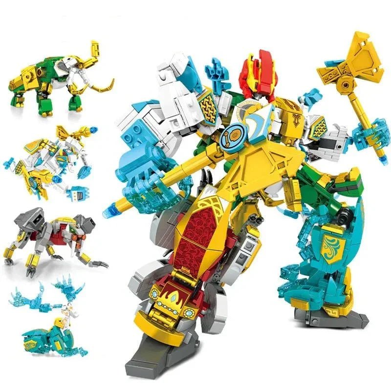 Transforming Mecha Robot Therion Totems Bricks Toy | 868pcs - Transforming Mecha Robot Therion Totems Bricks Toy | Power Blockz