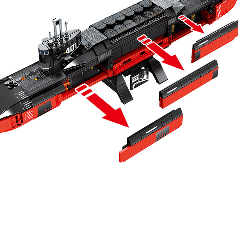 Reobrix 33049 - Nuclear Submarine - vue 2 | Power Blockz