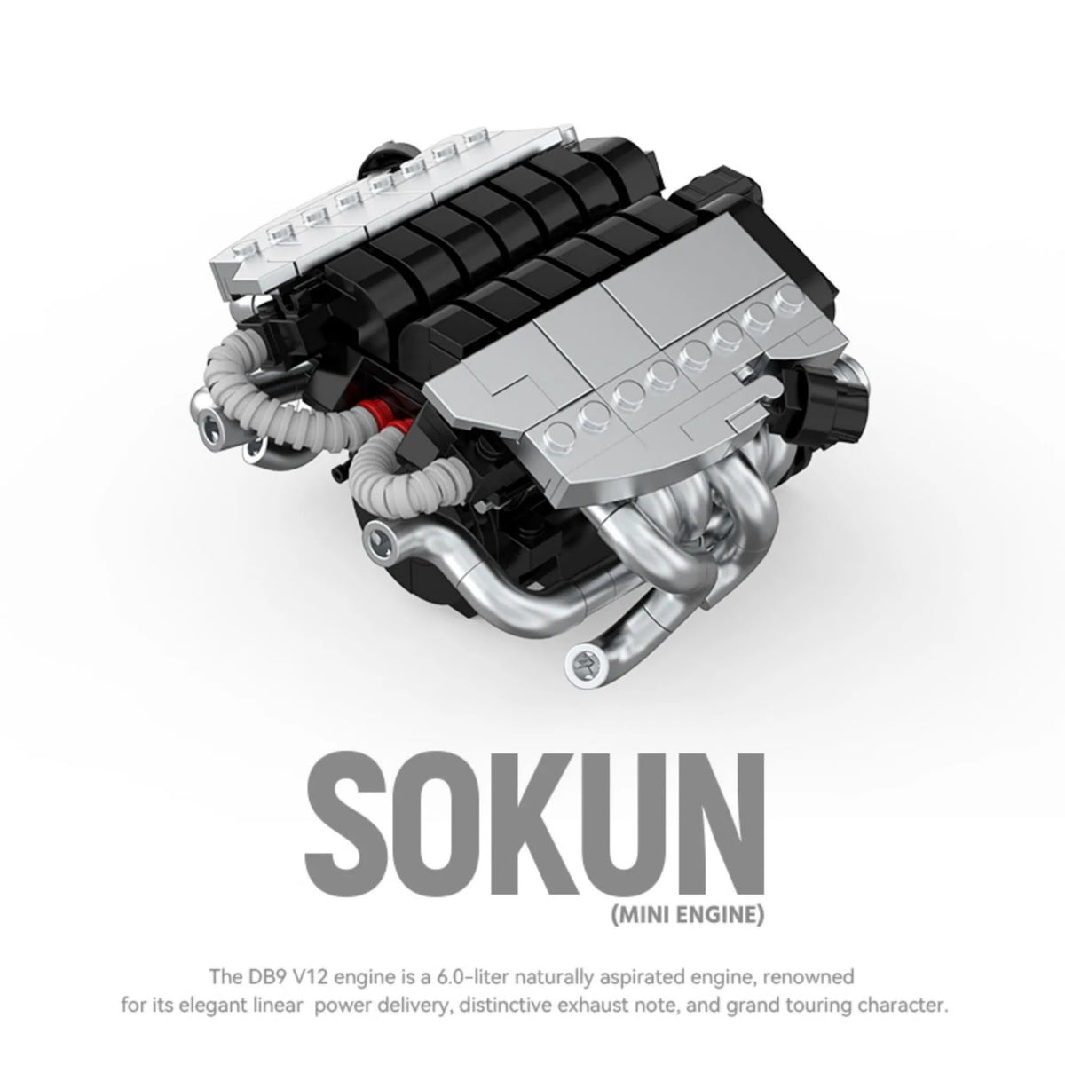 POWERBUILD PB8869C - Aston Martin DB9V12 Engine - vue 3 | Power Blockz