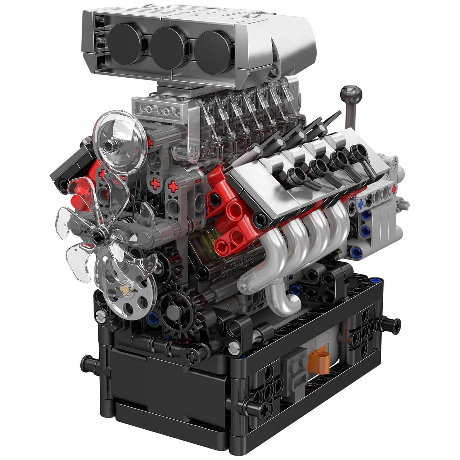 Mould King 10225 - Iconic V8 Supercharged Engine | Power Blockz